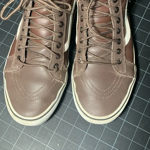 Men’s Vans Off The Wall, leather high top, size 11 - Picture 5 of 13